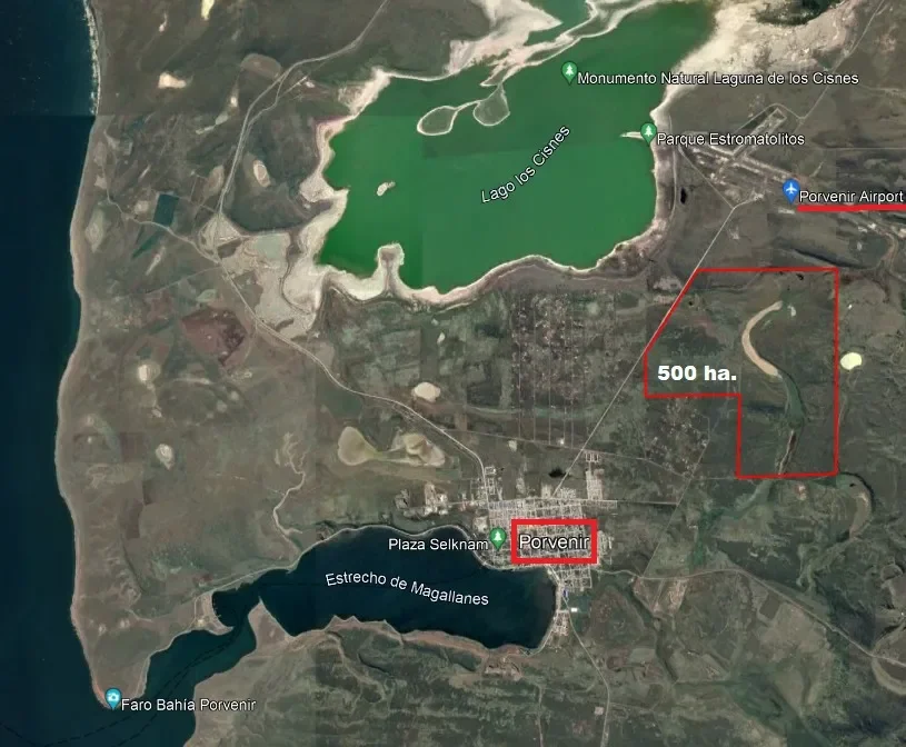 Campo de 500 HA en Porvenir